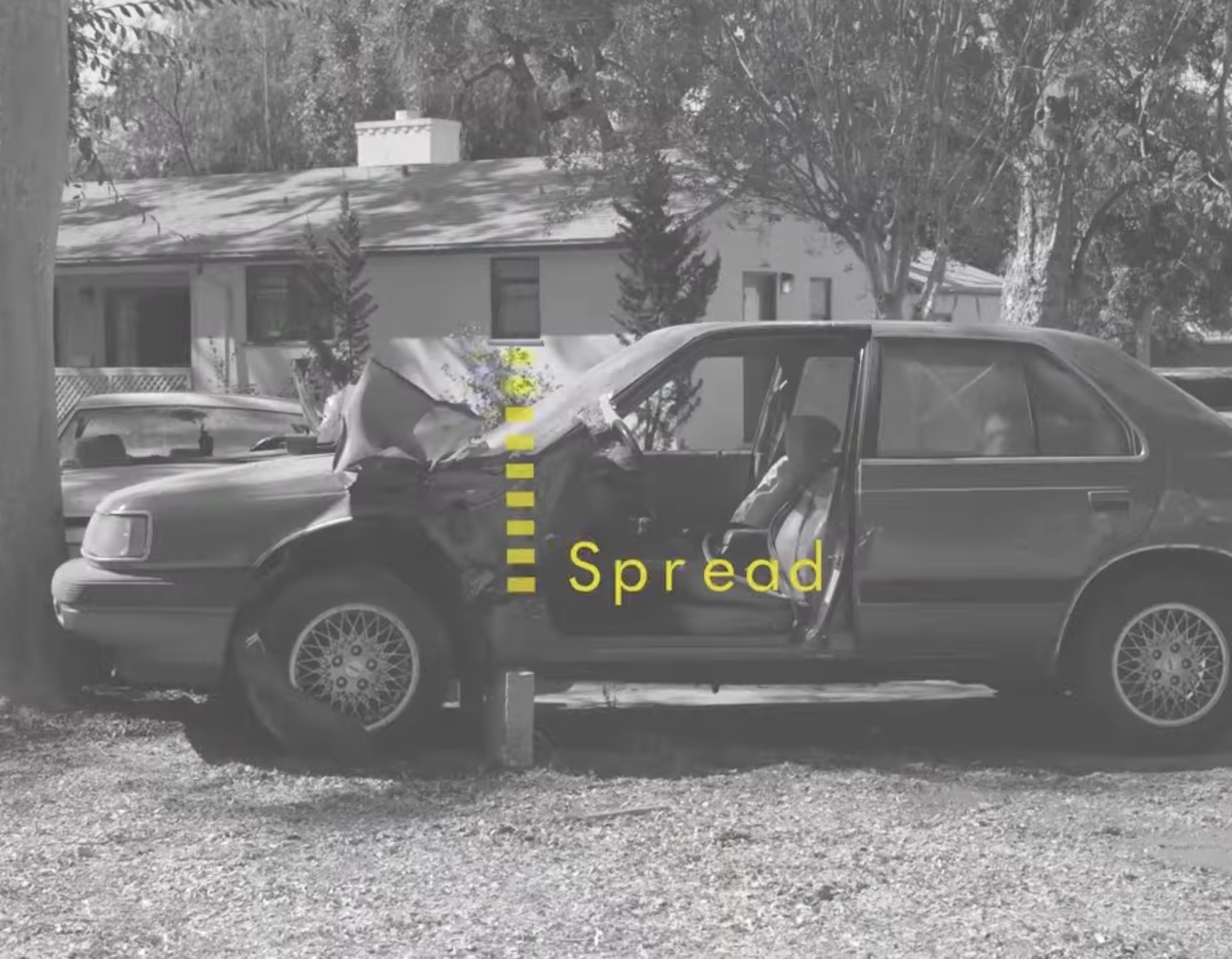 Jack the dash with the spreaders